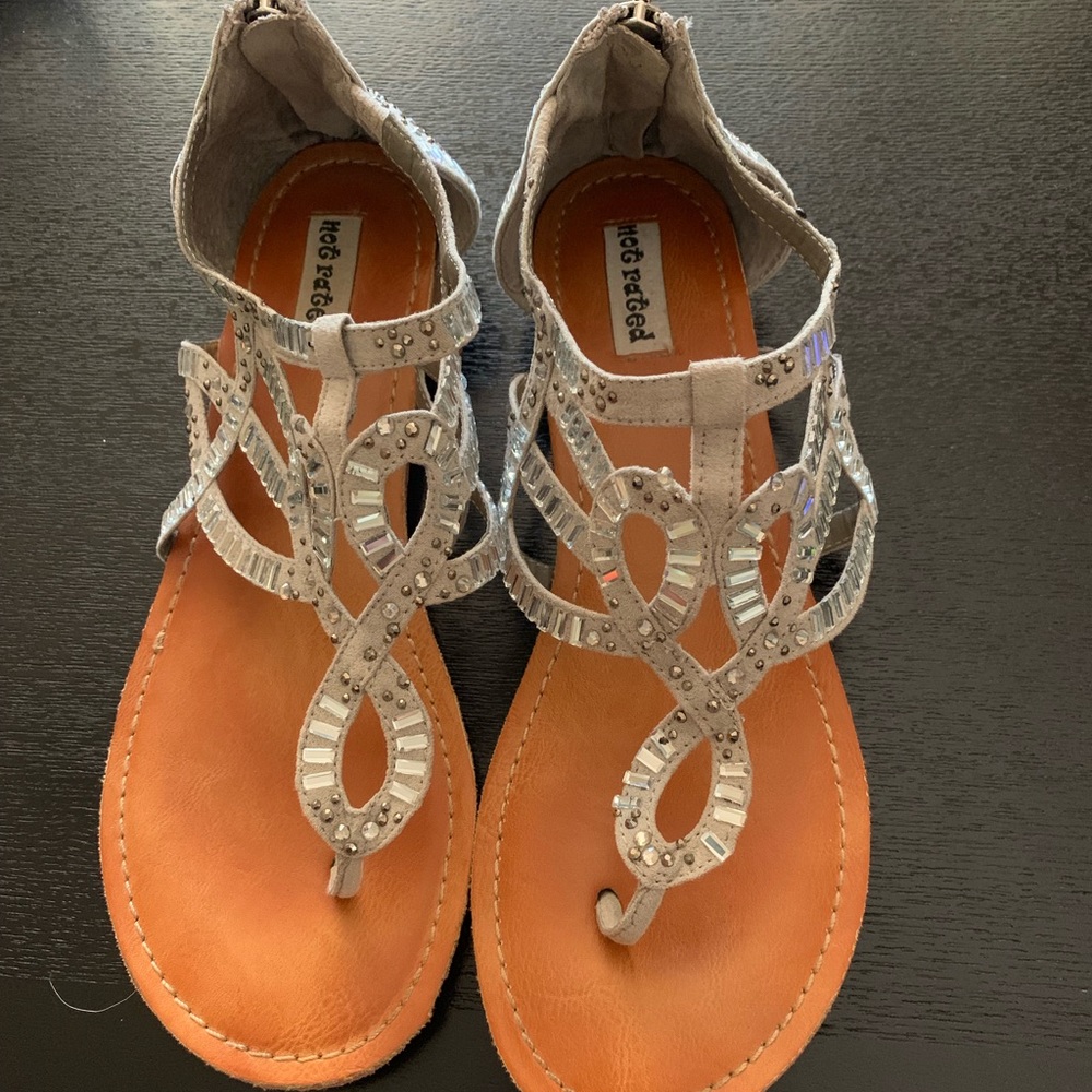 Sparkly Silver Sandals